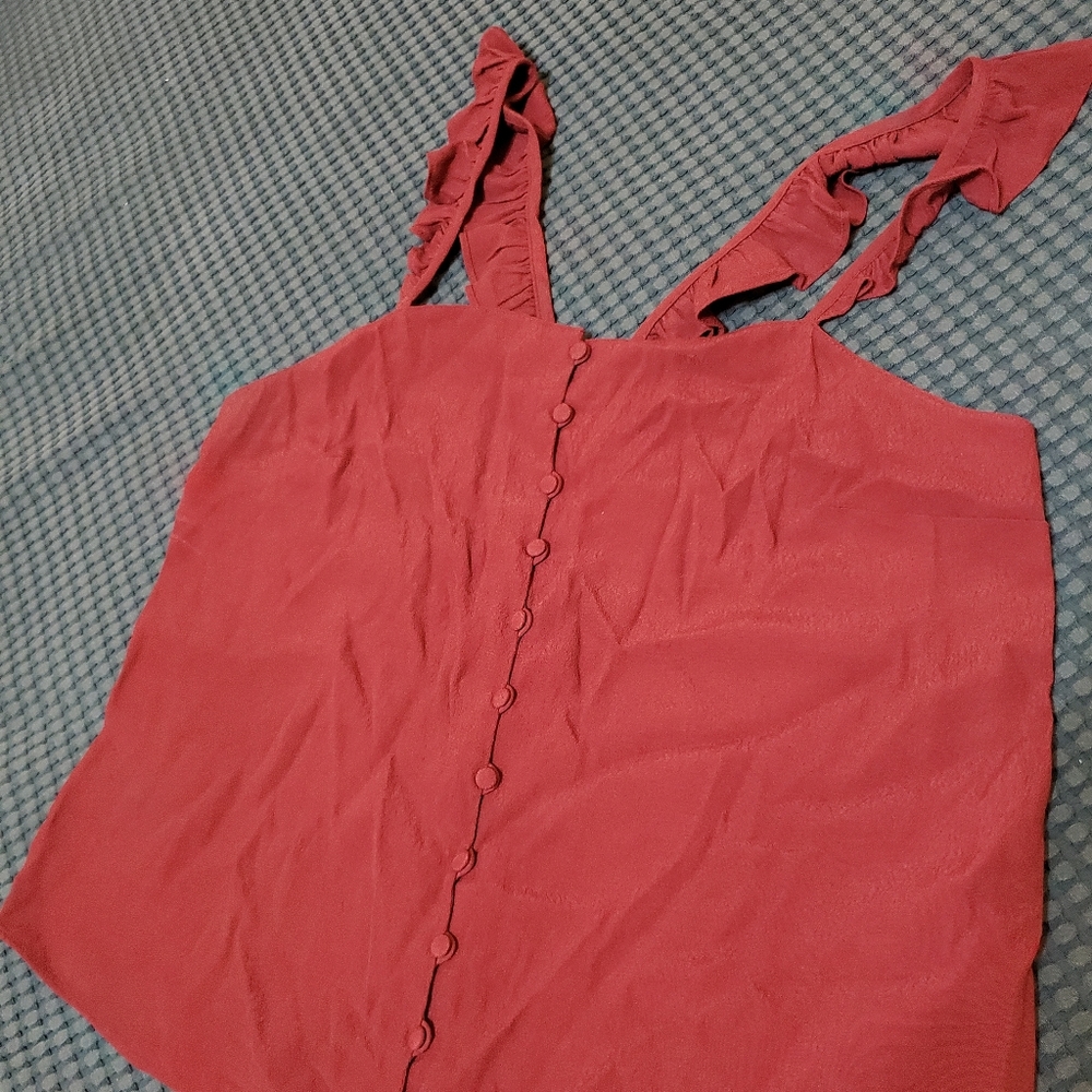 Ruffle Madewell tank